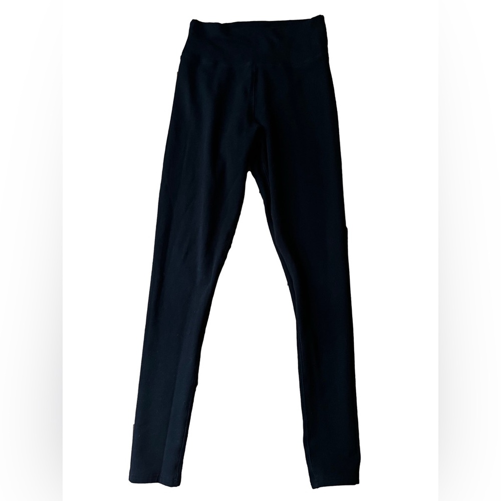 CLEARANCE High waisted bamboo cotton blend black leggings ethical Canadian 🇨🇦